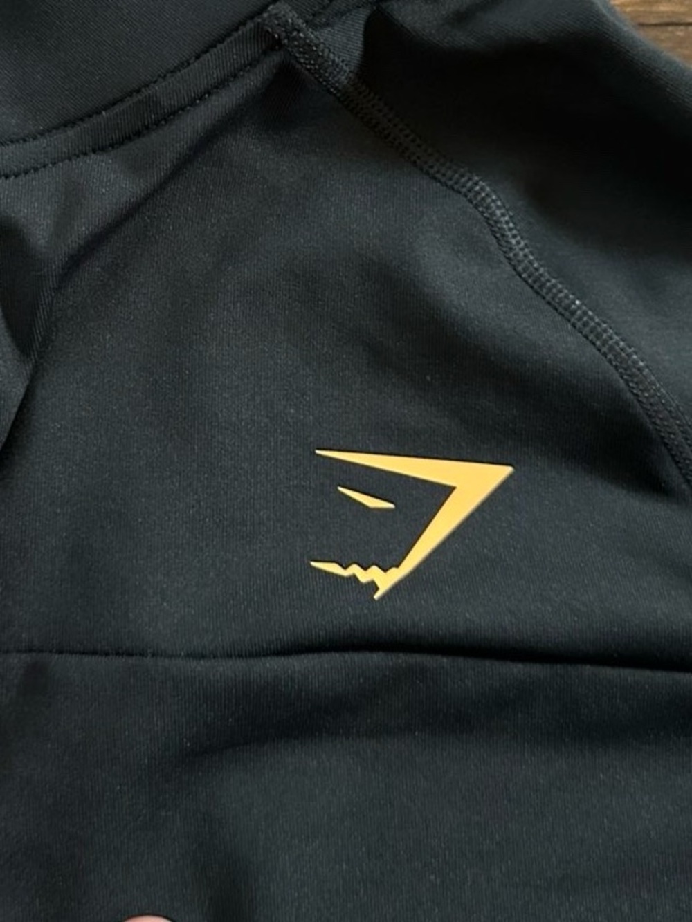 Gymshark TRAINING 1/4 ZIP Top Black size M NWOT - Picture 7 of 9